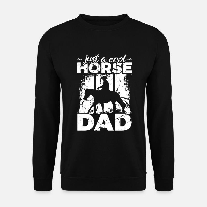 Cooler Pferdepapa - Unisex Pullover - Schwarz