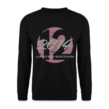 12th Birthday 2014 Boys and Girls Gift - Unisex Sweatshirt - black - Front - Alina (178cm) & Michal (187cm)