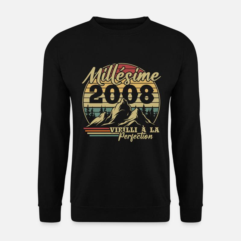Jahrgang 2008 - Unisex Pullover - Schwarz