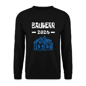 Cérémonie de déploiement du site de construction Häuslbauer du client 2026 - Sweat-shirt Unisexe - noir - Devant - Alina (178cm) & Michal (187cm)