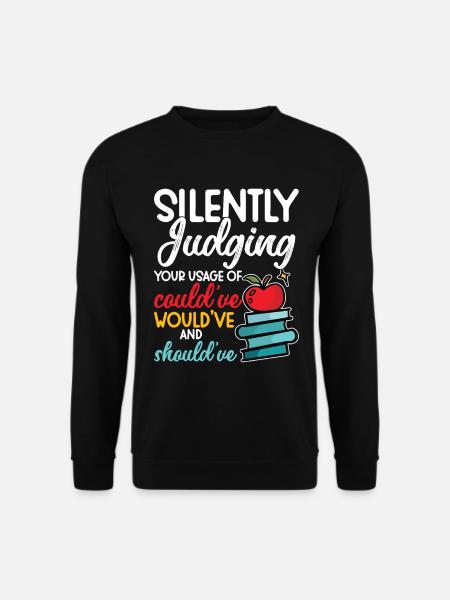 Enseignant d’anglais Premier jour d’école - Sweat-shirt Unisexe - noir