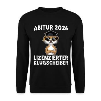 Examen final 2026 Abitur réussi - Sweat-shirt Unisexe - noir - Devant - Alina (178cm) & Michal (187cm)