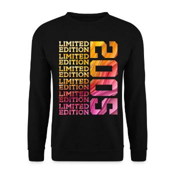 ÉDITION LIMITÉE 2005 21 ANS 21E ANNIVERSAIRE - Sweat-shirt Unisexe - noir - Devant - Alina (178cm) & Michal (187cm)