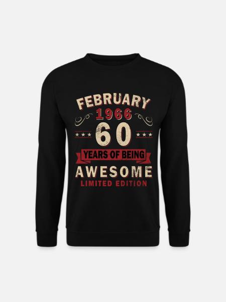60th Anniversary – Year – February 1966 - Unisex Sweatshirt - black