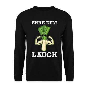Gewichtheber EHRE DEM LAUCH Lustiges - Unisex Pullover - Schwarz - Vorne - Alina (178cm) & Michal (187cm)