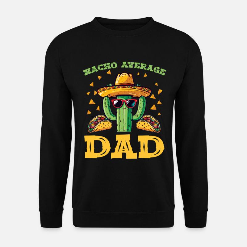 Cactus Dad Fiesta - Unisex Pullover - Schwarz