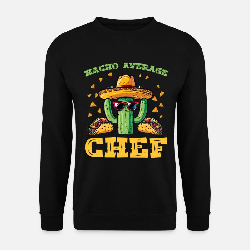 Kaktus Taco Macho Fiesta - Unisex Pullover - Schwarz