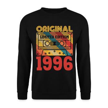 30th Anniversary 30 years Original 1996 Vintage - Unisex Sweatshirt - black - Front - Alina (178cm) & Michal (187cm)