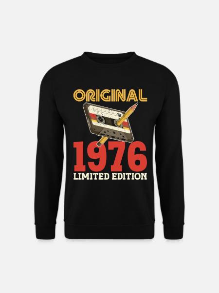 1976 50-jähriges Jubiläum 50 Jahre Originaljahrgang - Unisex Pullover - Schwarz