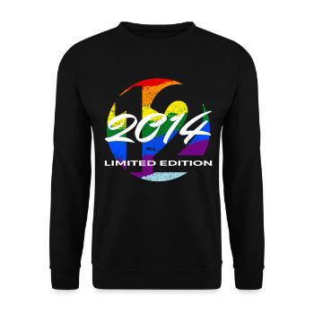 12e anniversaire 2014 cadeau garçons et filles - Sweat-shirt Unisexe - noir - Devant - Alina (178cm) & Michal (187cm)