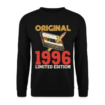 1996 30th Anniversary 30 Years Original Vintage - Unisex Sweatshirt - black - Front - Alina (178cm) & Michal (187cm)