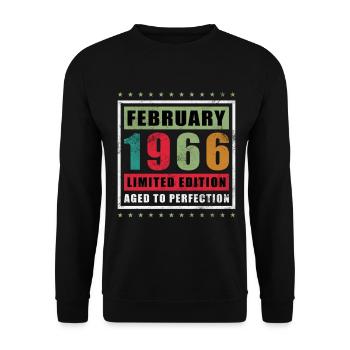 Février 1966 - Février 1966 Don - Sweat-shirt Unisexe - noir - Devant - Alina (178cm) & Michal (187cm)
