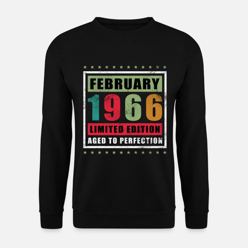 February 1966 - February 1966 Gift - Unisex Sweatshirt - black