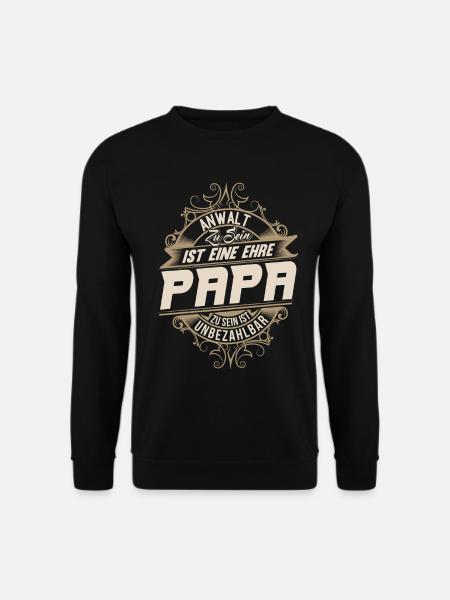 Anwalt Papa - Unisex Pullover - Schwarz
