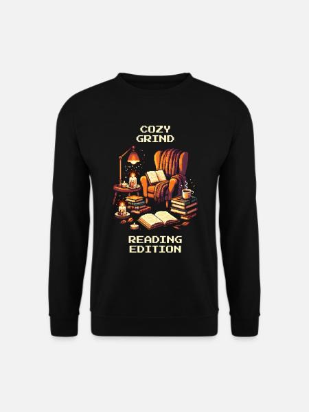 Cozy Grind | Cozy Reading Books - Unisex Sweatshirt - black