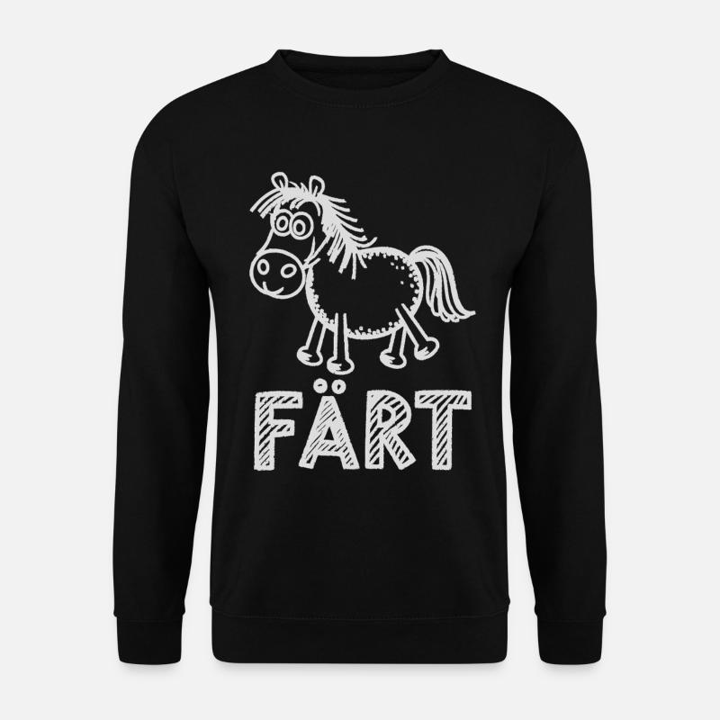Pferd Reiten Reiterin Pferdebesitzer FÄRT - Unisex Pullover - Schwarz