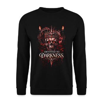 Romance sombre Booktok Dédié aux ténèbres - Sweat-shirt Unisexe - noir - Devant - Alina (178cm) & Michal (187cm)