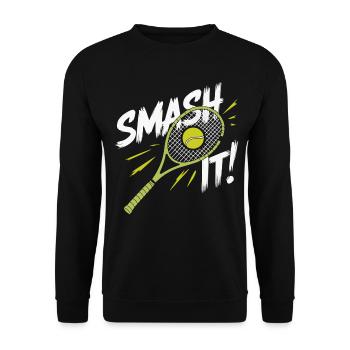 I can't I have padel - Unisex Sweatshirt - black - Front - Alina (178cm) & Michal (187cm)