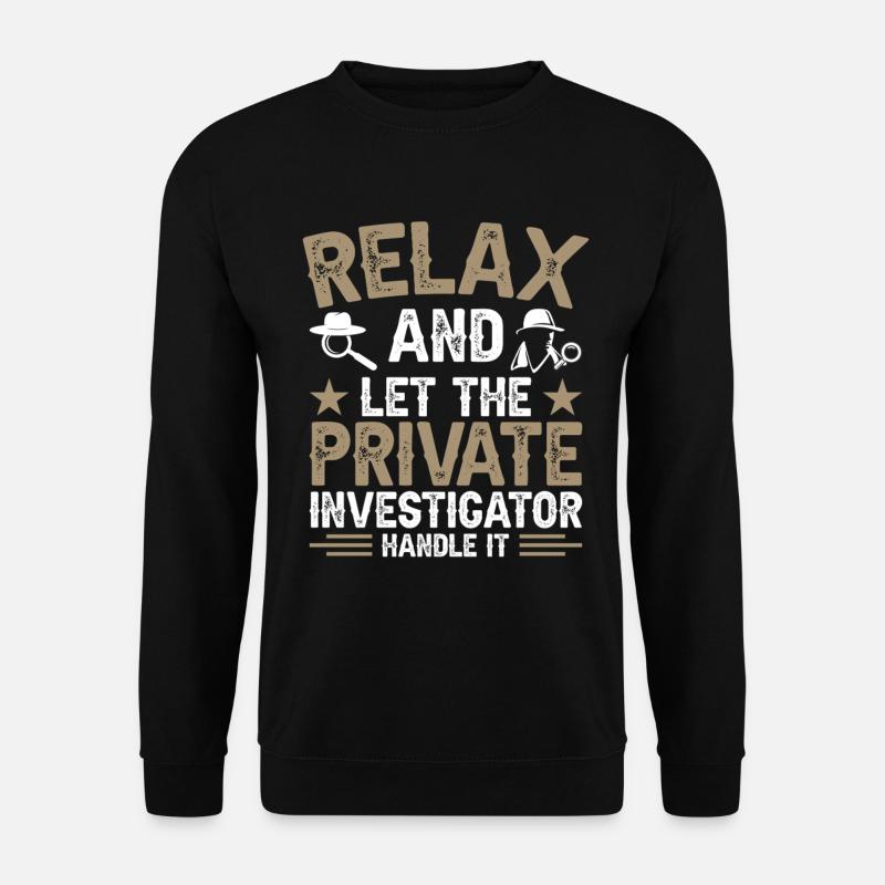 Privatdetektiv-Uniform-Kostüm - Unisex Pullover - Schwarz