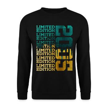 ÉDITION LIMITÉE 2005 21 ANS 21E ANNIVERSAIRE - Sweat-shirt Unisexe - noir - Devant - Alina (178cm) & Michal (187cm)