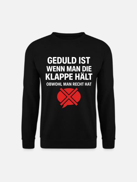 Geduld Definition - Unisex Pullover - Schwarz