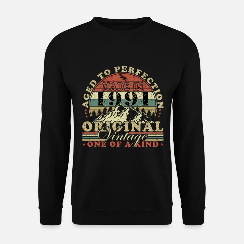 Made in 1991 - Geburtsjahr - Unisex Pullover - Schwarz