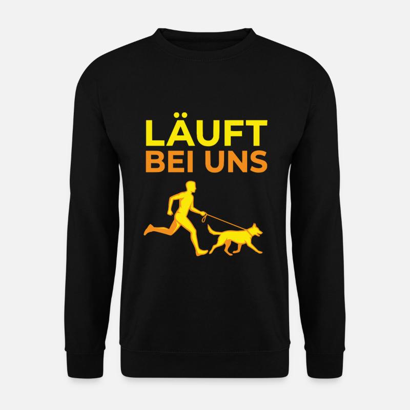 Hunde Gassi Hundebesitzer - Unisex Pullover - Schwarz