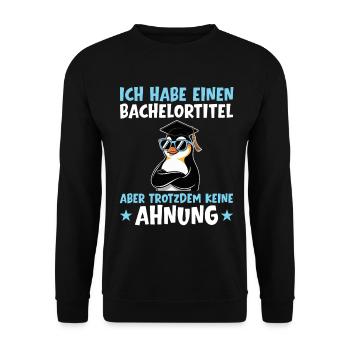 Licence mais toujours aucune idée - Sweat-shirt Unisexe - noir - Devant - Alina (178cm) & Michal (187cm)