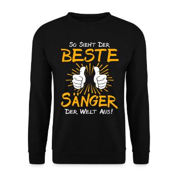 Idée cadeau pour chanteuse - Sweat-shirt Unisexe - noir - Devant - Alina (178cm) & Michal (187cm)