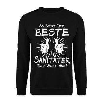 Meilleur ambulancier - Sweat-shirt Unisexe - noir - Devant - Alina (178cm) & Michal (187cm)