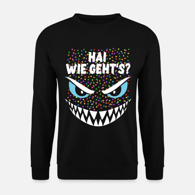 Requin, comment vas-tu ? | Costume, Carnaval, Déguisement - Sweat-shirt Unisexe - noir
