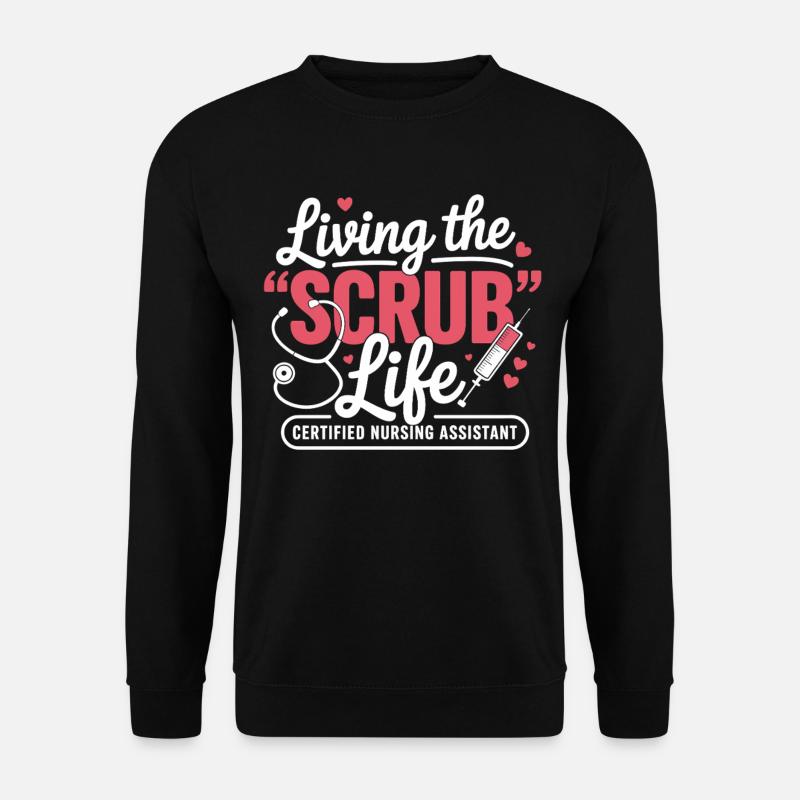 Living the Scrub Life - Unisex Sweatshirt - black