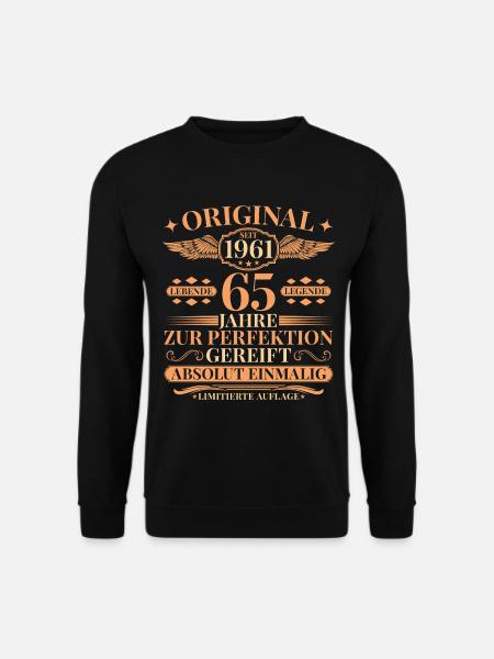 65. Geburtstag Lebende Legende seit 1961 - Unisex Pullover - Schwarz