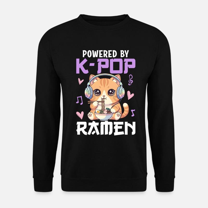 Propulsé par des ramen K-Pop - Sweat-shirt Unisexe - noir