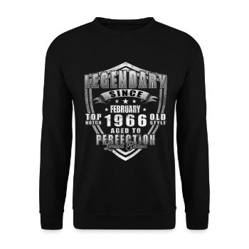 Février 1966 - Février 1966 Don - Sweat-shirt Unisexe - noir - Devant - Alina (178cm) & Michal (187cm)