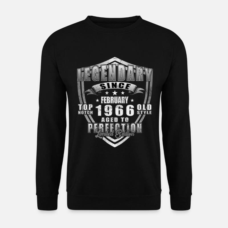 February 1966 - February 1966 Gift - Unisex Sweatshirt - black
