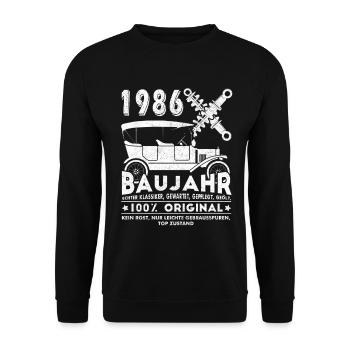 40E ANNIVERSAIRE ÉDITION LIMITÉE 1986 - Sweat-shirt Unisexe - noir - Devant - Alina (178cm) & Michal (187cm)