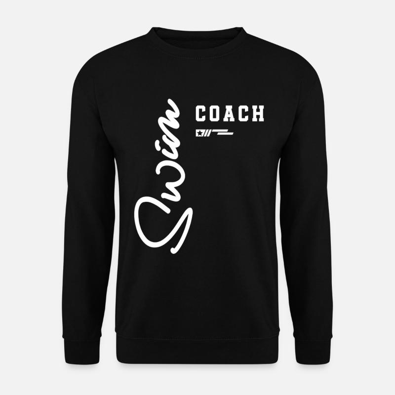 Swim Coach Classic Poolside für Teamleiter - Unisex Pullover - Schwarz