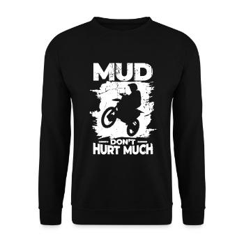 Mud doesn't hurt - Unisex Sweatshirt - black - Front - Alina (178cm) & Michal (187cm)