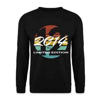 12e anniversaire 2014 cadeau garçons et filles - Sweat-shirt Unisexe - noir - Devant - Alina (178cm) & Michal (187cm)