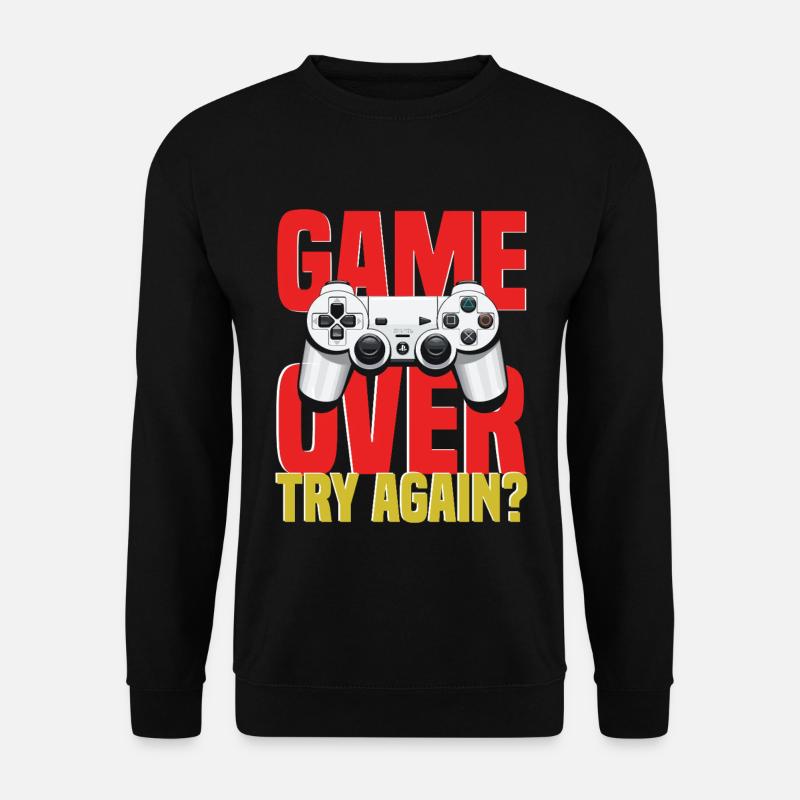 Spielende Controller Motiv - Unisex Pullover - Schwarz