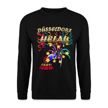 Düsseldorf Helau Carnival - Unisex Sweatshirt - black - Front - Alina (178cm) & Michal (187cm)