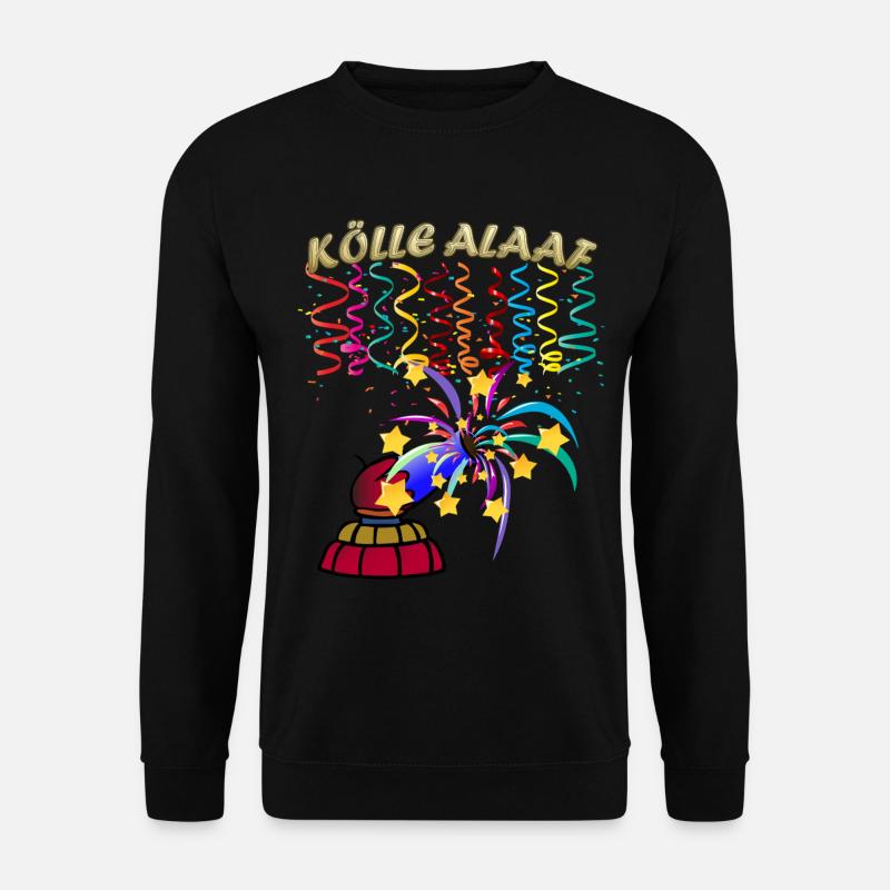 Feux d’artifice Alaaf de Cologne - Sweat-shirt Unisexe - noir