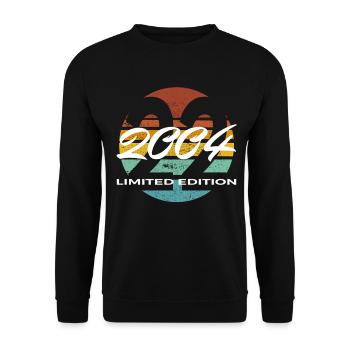 22e anniversaire 2004 cadeau pour hommes et femmes - Sweat-shirt Unisexe - noir - Devant - Alina (178cm) & Michal (187cm)