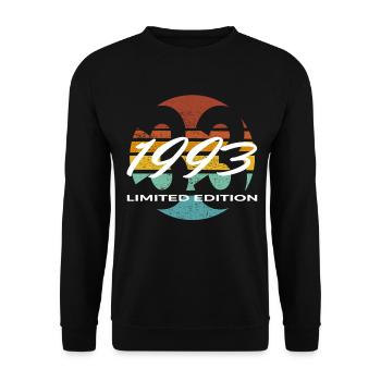 33e anniversaire 1993 cadeau pour hommes et femmes - Sweat-shirt Unisexe - noir - Devant - Alina (178cm) & Michal (187cm)