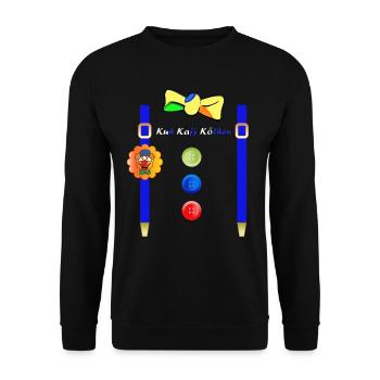 KuKaKö - Carnival Carnival Shrove Monday Köthen - Unisex Sweatshirt - black - Front - Alina (178cm) & Michal (187cm)
