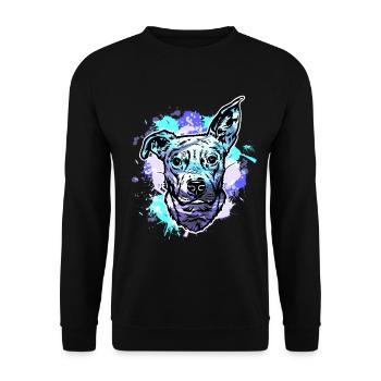 Croix du taureau beagle - Sweat-shirt Unisexe - noir - Devant - Alina (178cm) & Michal (187cm)