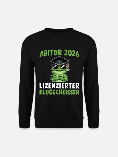 Grenouille de l’Abitur 2026 avec cadeau de remise des diplômes - Sweat-shirt Unisexe - noir