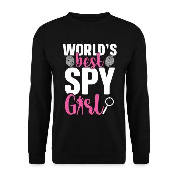  Private Investigator Uniform for Women Private - Unisex Sweatshirt - black - Front - Alina (178cm) & Michal (187cm)