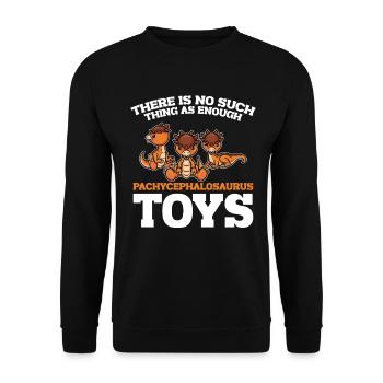 Dinosaurier-Spielzeug-Paläontologe Dino - Unisex Pullover - Schwarz - Vorne - Alina (178cm) & Michal (187cm)